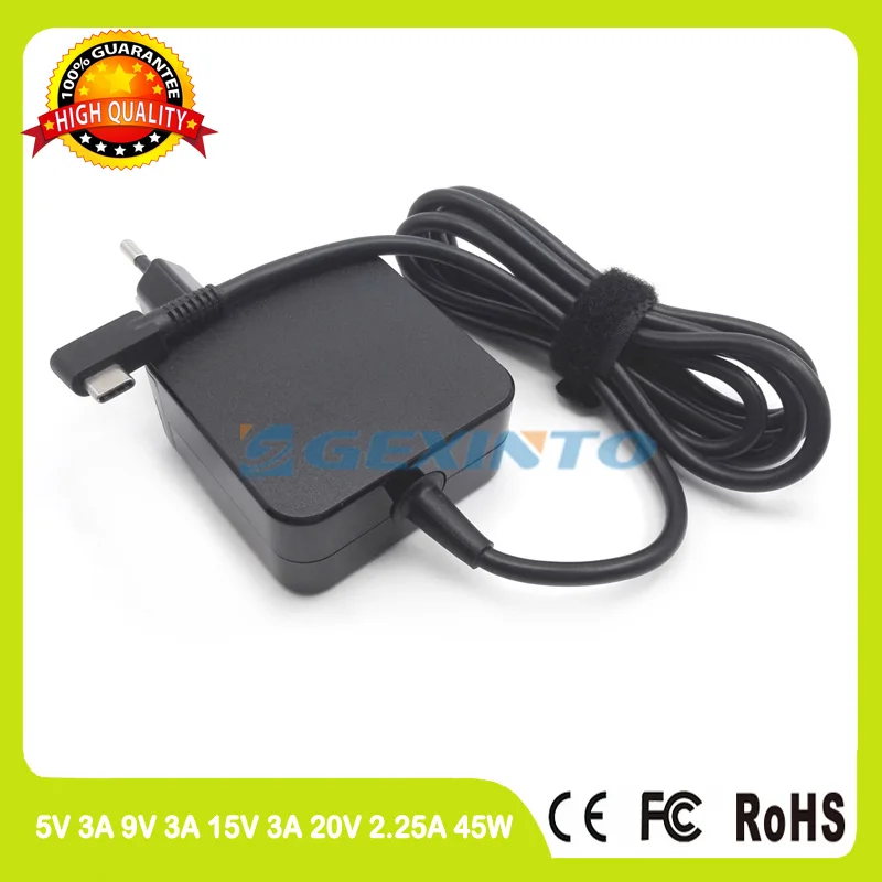 

45W 20V 2.25A Type C USB-C ac power adapter laptop charger for Lenovo Flex 11 ChromeBook V330-14ISK
