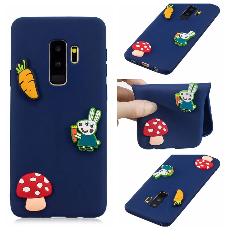 3D Panda Собака Мягкий силиконовый Карамельный цвет чехол для телефона samsung Galaxy S8 S9