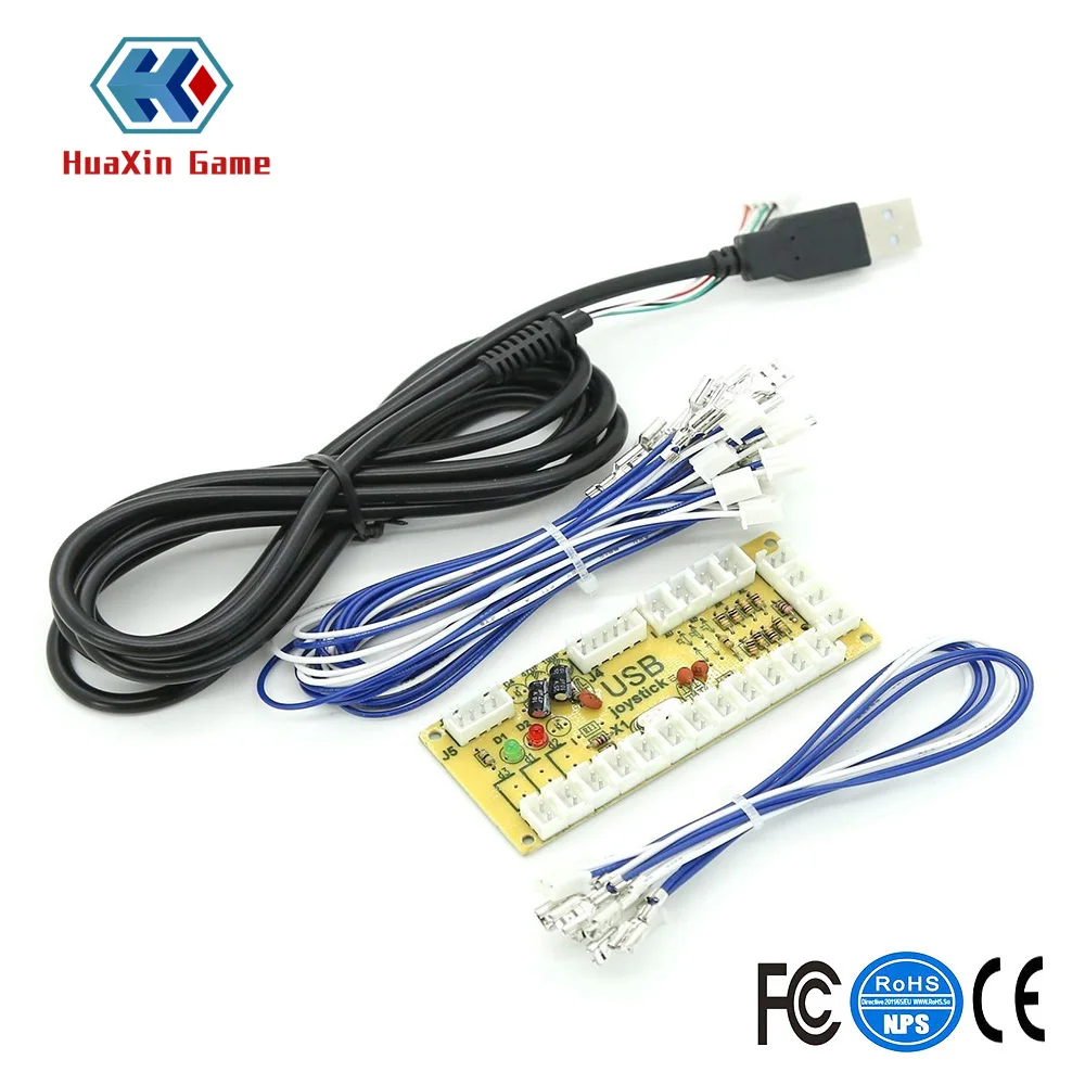 Zoro задержка кодировщик платы ПК джойстик включая USB провод кнопка провода