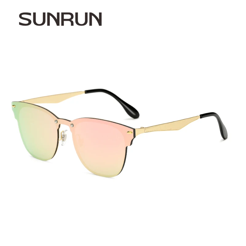 SUNRUN новые мужские Квадратные Солнцезащитные очки брендовая дизайнерская оправа