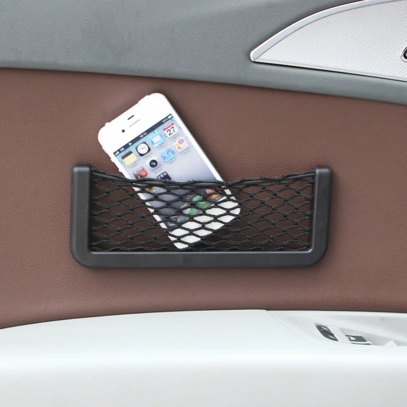 Car Interior Mesh Organizer Hanging Box Bag Storage Net For Phone Key Seat Side Back Holder Pocket | Дом и сад