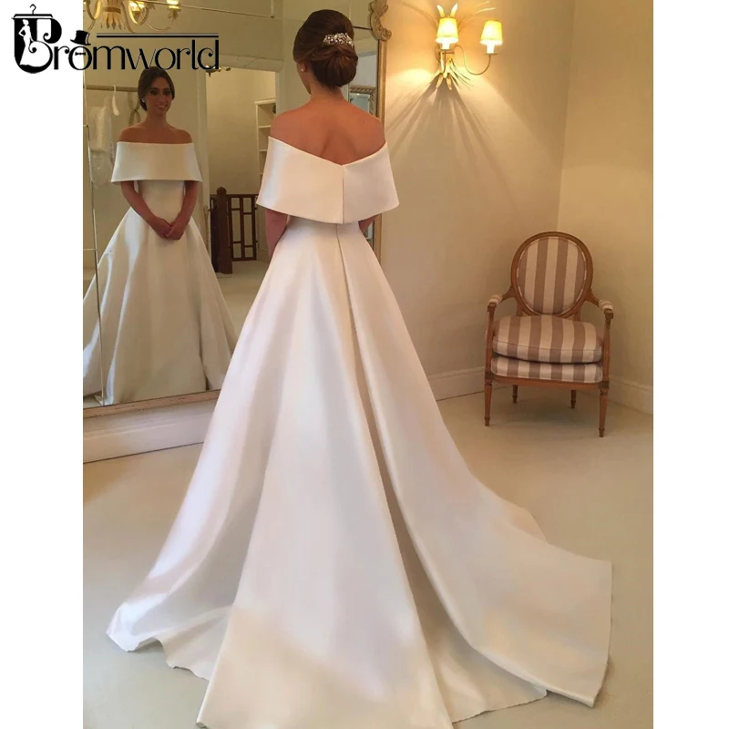 Женское атласное платье с открытыми плечами Promworld элегантное винтажное