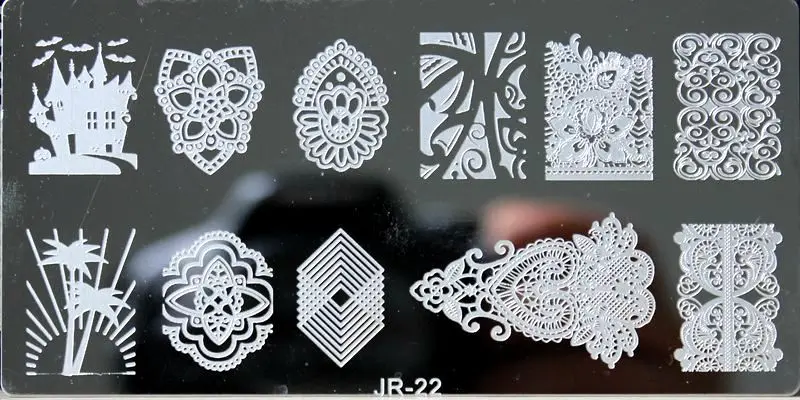 22 1 шт. 6*12 см изображения для ногтей пластины роза/цветок маргаритки дизайн ногтей штамповка пластины штамп с лаком для ногтей шаблоны пластины 30 стилей - Цвет: 22