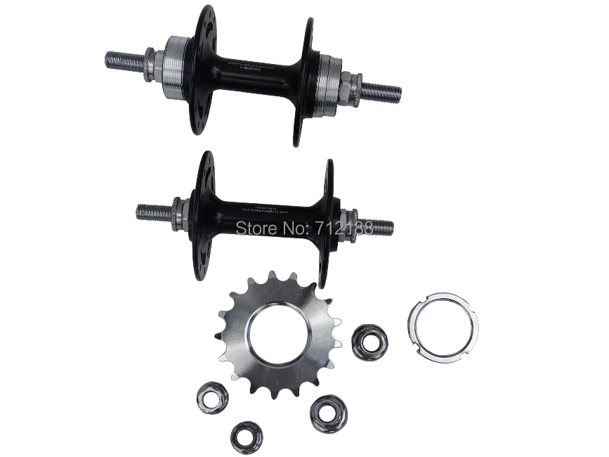 Черный сплав ступица Novatec для дорожного трека отверстия обода колеса: 20 32 36 | Спорт