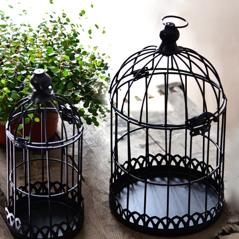 

Free shipping European furnishing articles wrought iron bird cage window props fake flower decoration floral wedding photography
