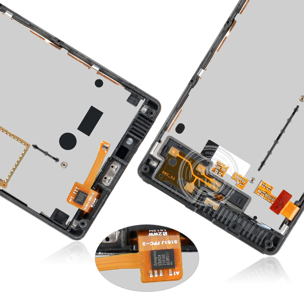 100% оригинальный 4 3 &quot800x480 для Nokia Lumia 820 ЖК сенсорный экран с рамкой дисплей