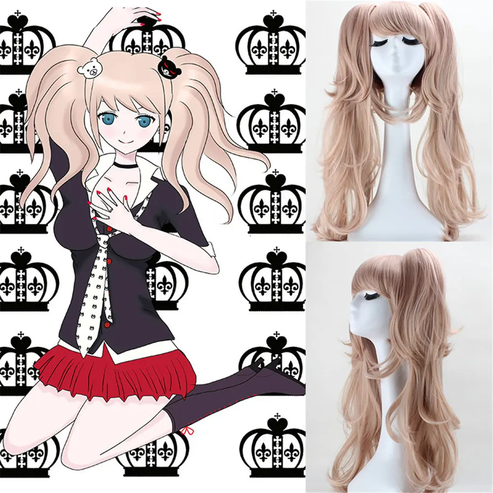 Светлый светильник конский хвост Danganronpa волосы для косплея термостойкий парик