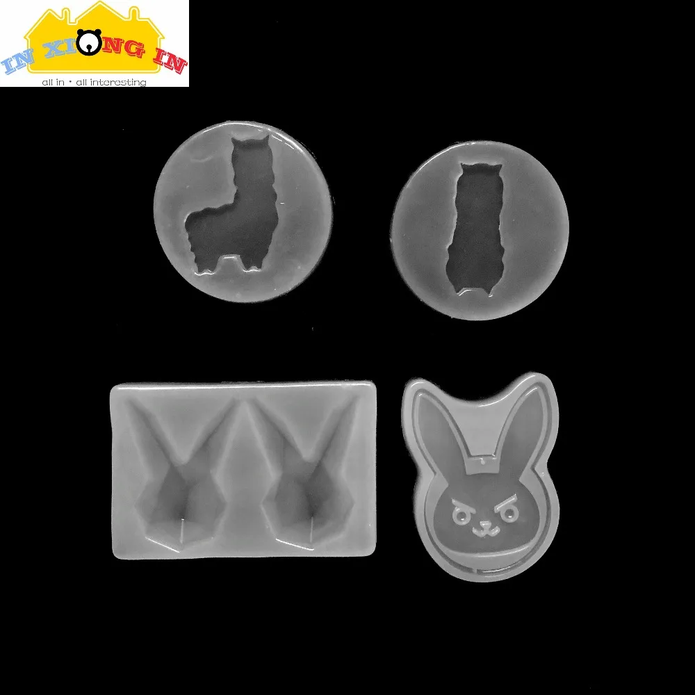 Милая силиконовая форма в виде альпаки формы кролика из эпоксидной смолы