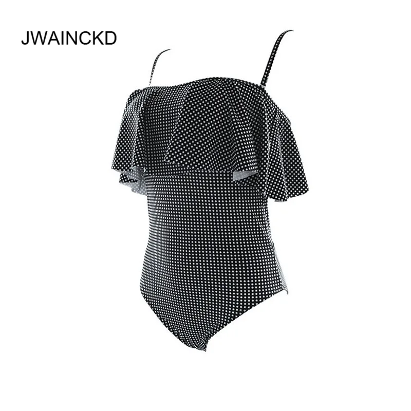 JWAINCKD 2018 Цельный купальник с лямкой на шее для женщин купальный костюм