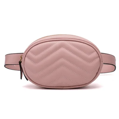 PU Pink XMESSUN Женская поясная сумка женская круглая поясная сумка Роскошная брендовая Новая модная дизайнерская качественная бархатная поясная сумка женская - Цвет: PU Pink