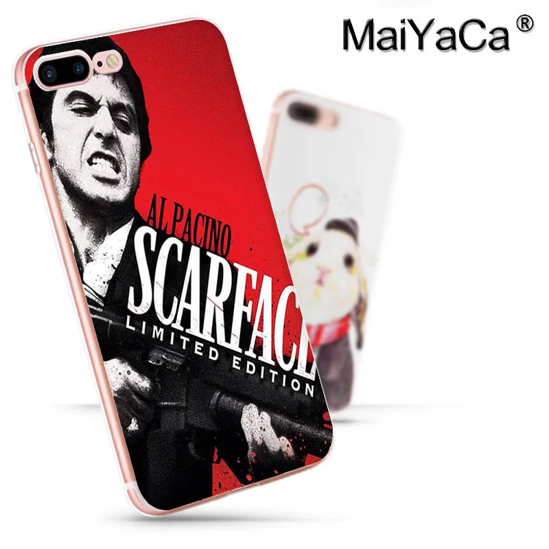 Милый чехол для телефона MaiYaCa Scarface Tony Монтана iPhone 8 7 6 6S Plus X 5 5S SE xs max xr 11pro max|Бамперы|