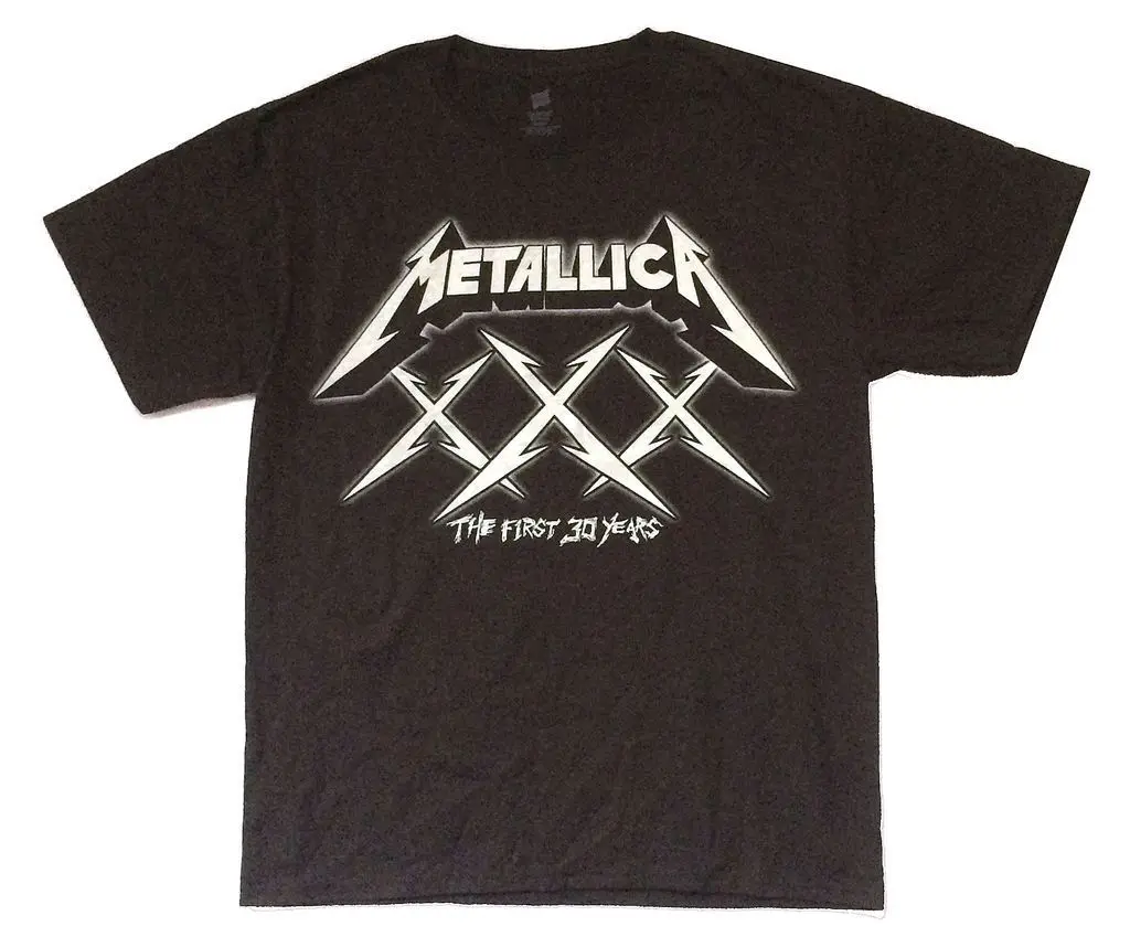 Metallica первые 30 лет xxx черная футболка новый официальный|t shirt|black t shirtt shirt black |