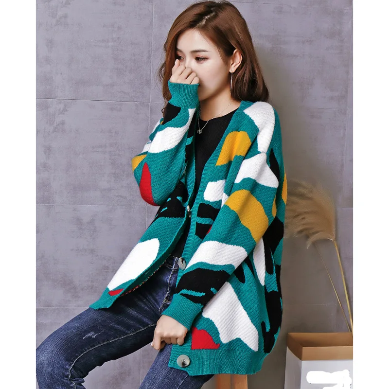 2018 Spring Autumn color Wool Sweater V neck Can not buckle cardigan Fashion wild Female Small shawl Jacket burderry women |