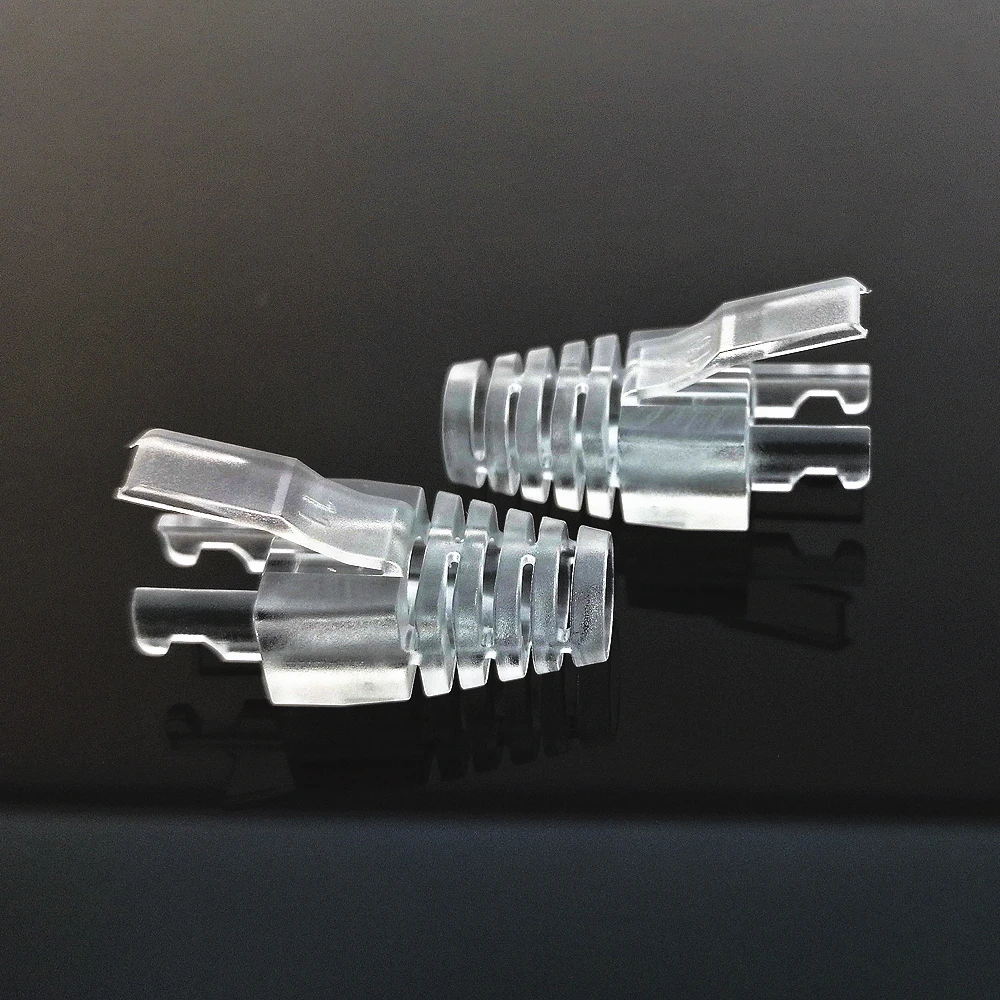 50/100 шт. CAT5 Cat5e Cat6 RJ45 разъем вилки Ethernet сетевой кабель Натяжные ботинки пробки