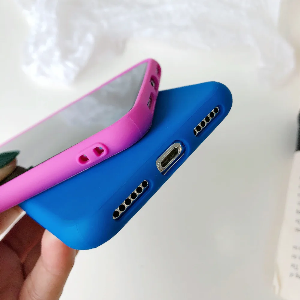 ТПУ карамельного цвета резиновый силиконовый чехол для iPhone 7 7Plus Матовый Мягкий