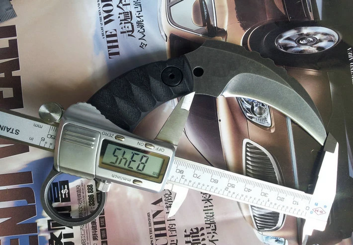 Керамбитовый нож 60HRC D2 стали 5 мм лезвие G10 ручка прямой EDC инструмент Открытый