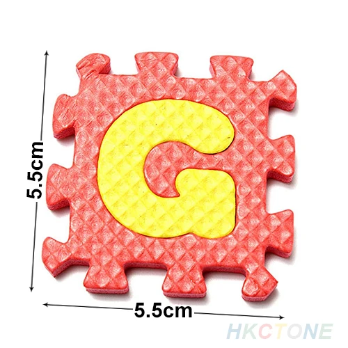 

36 Pcs/Set Child Kids Novelty Alphabet Number EVA Puzzle Foam Teaching Mats Toy Baby Crawling Mats Carpet Soft Floor Mats