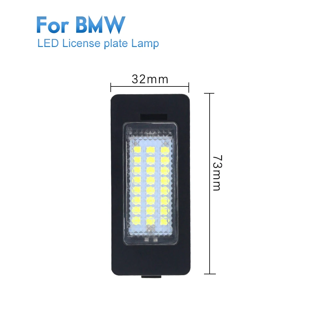 DXZ 2X светодиодные лампы для номерного знака 24 SMD белый подходит BMW E82 E90 E92 E93 M3 E39 E60 E70