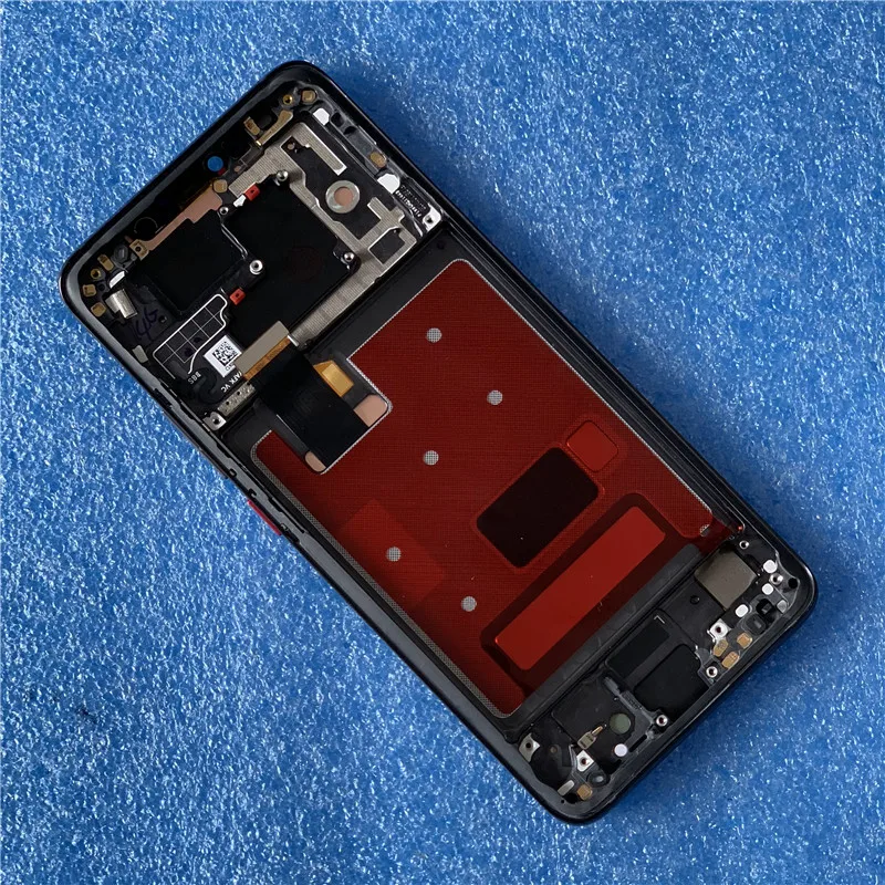 ЖК-дисплей 6,3" для huawei mate 20 Pro Axisinternational с рамкой+ сенсорная панель дигитайзер+ сборка отпечатков пальцев