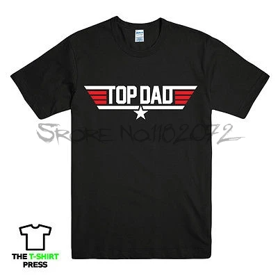 t-shirts men tshirt TOP DAD TOPGUN STYLE PRINTED MENS TSHIRT FUNNY GIFT FOR FATHER BIRTHDAY TEE TOP