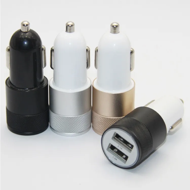500 шт. автомобильное зарядное устройство с двумя USB-портами 12 В/1 ~ 2 А | Мобильные
