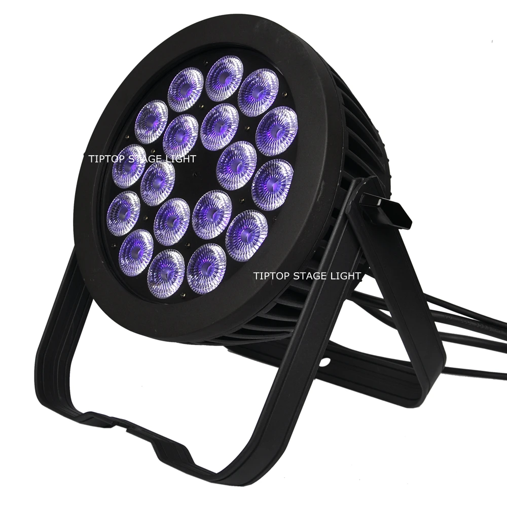 6 в 1 светильник 18x18 Вт RGBWAP Led Par 64 диско диджей сценический IP65 водонепроницаемый