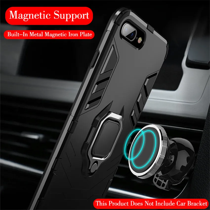 Магнитное кольцо противоударный защитный чехол для телефона для iphone 11 Pro X XR XS Max 8 7 6 6s Plus 5 5S se роскошный автомобильный жесткий чехол с подставкой