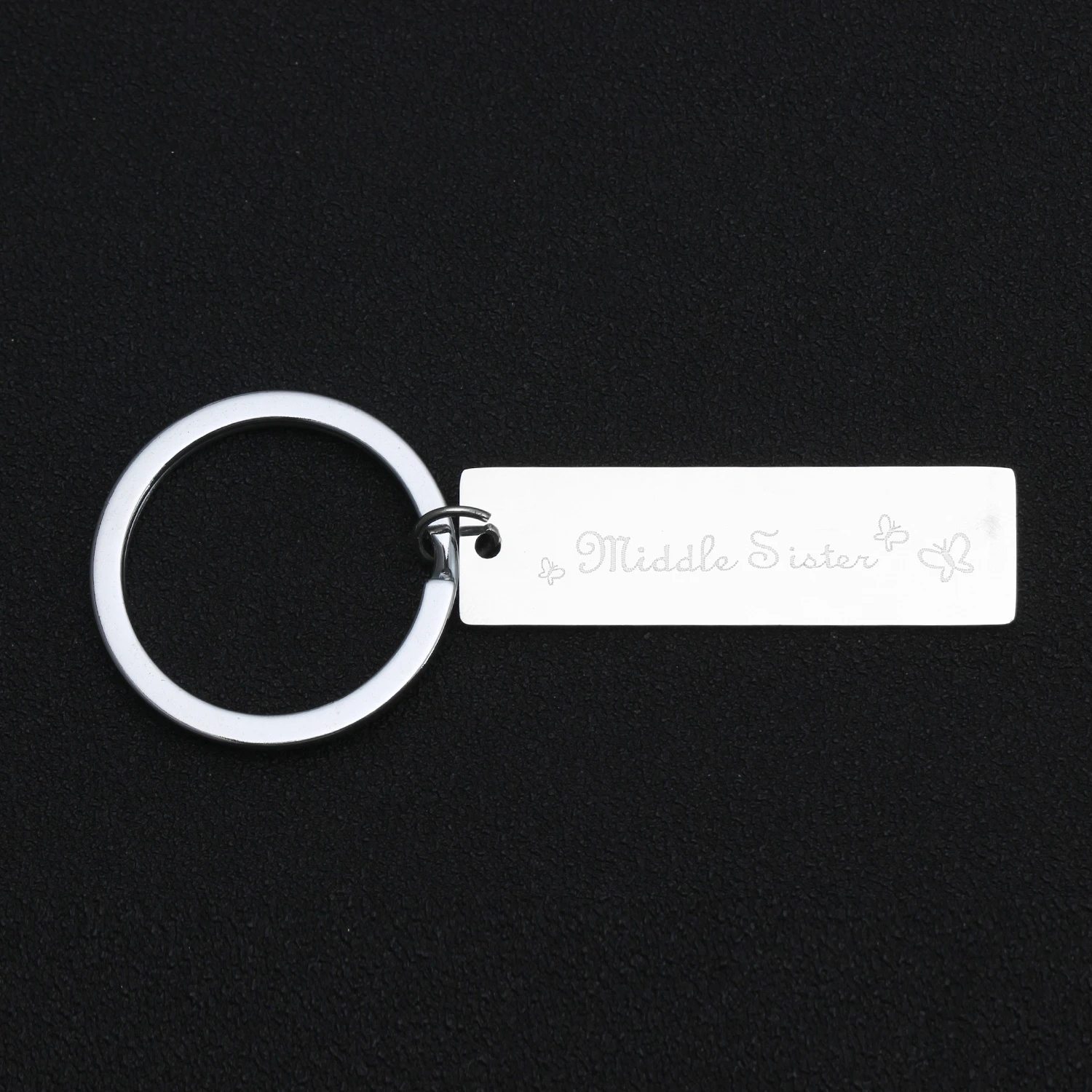 Большая маленькая сестра брелок серебро нержавеющая сталь лучшие друзья Sis