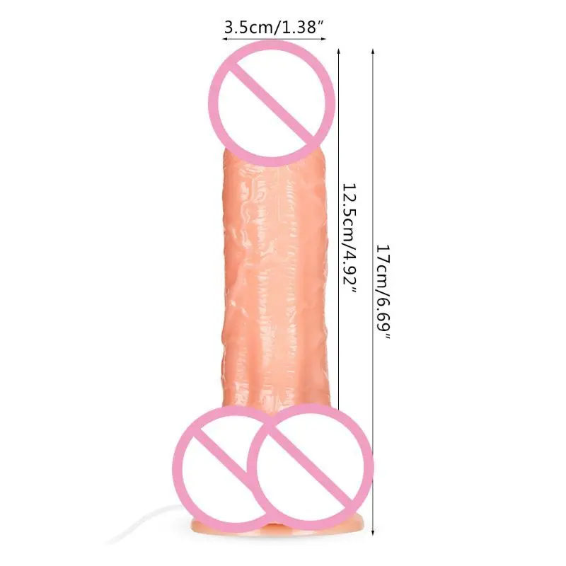 Вибрирующий фаллоимитатор с вращением на 360 ° перезаряжаемый водонепроницаемый