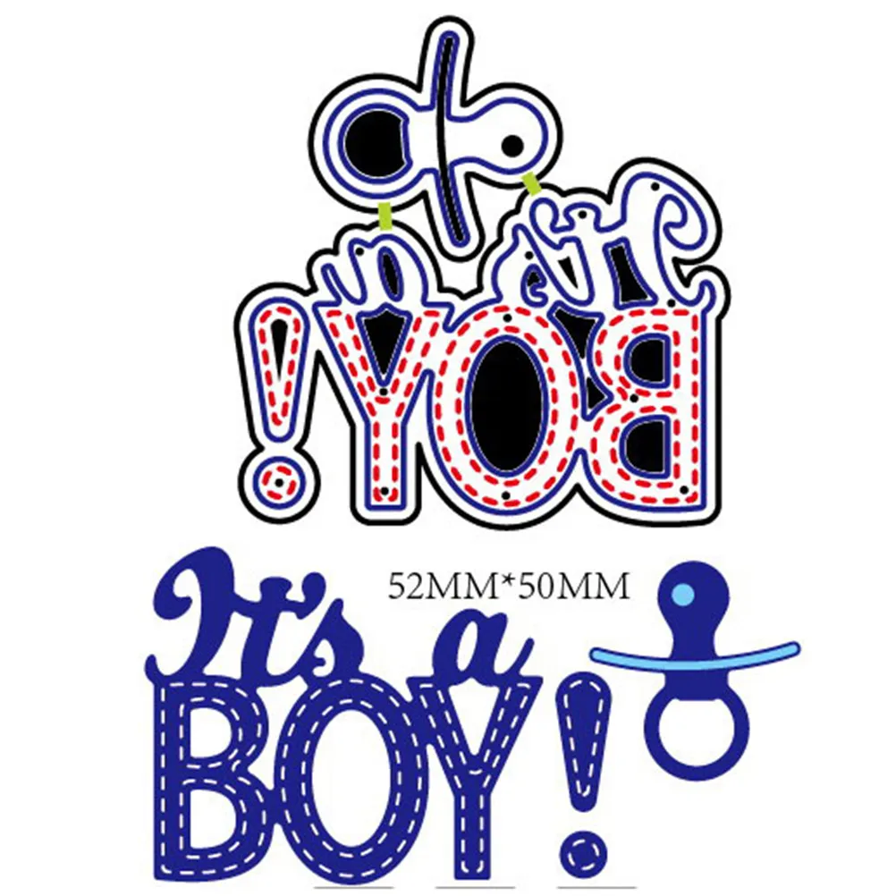 2 шт. Высокое качество его мальчик дизайн металлические стенки для DIY