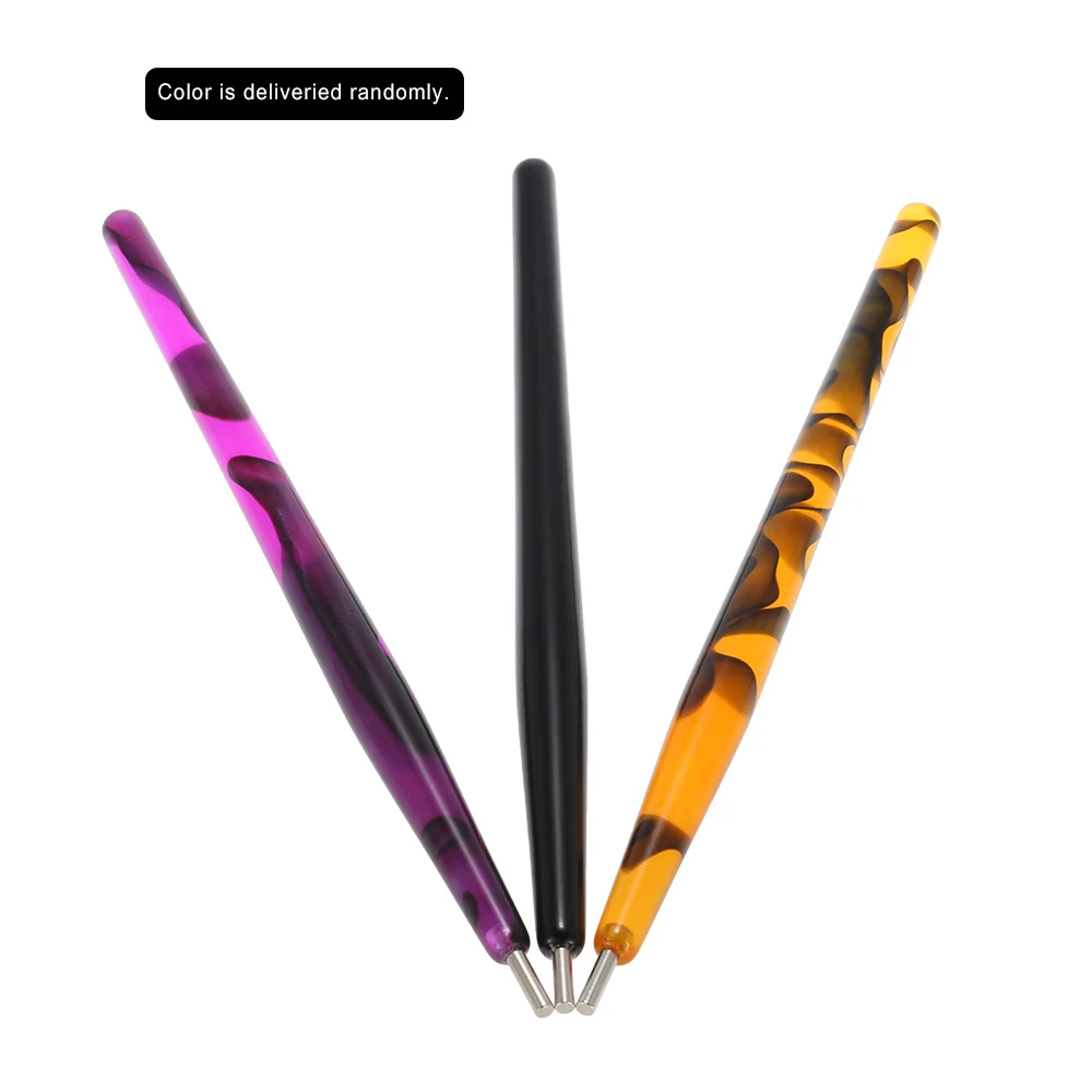 1 шт. Лаковая ручка для ногтей кристальная бисера гвоздики со стразами восковый