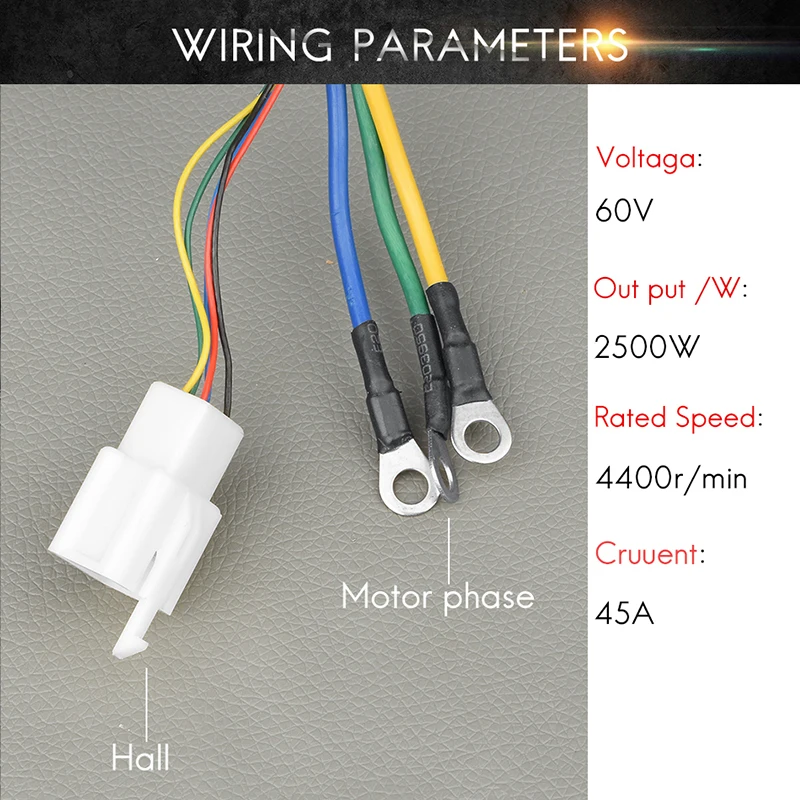 60V 2500W DC бесщеточный двигатель для электрического скутера с 18Mosfet 41A BLDC контроллер