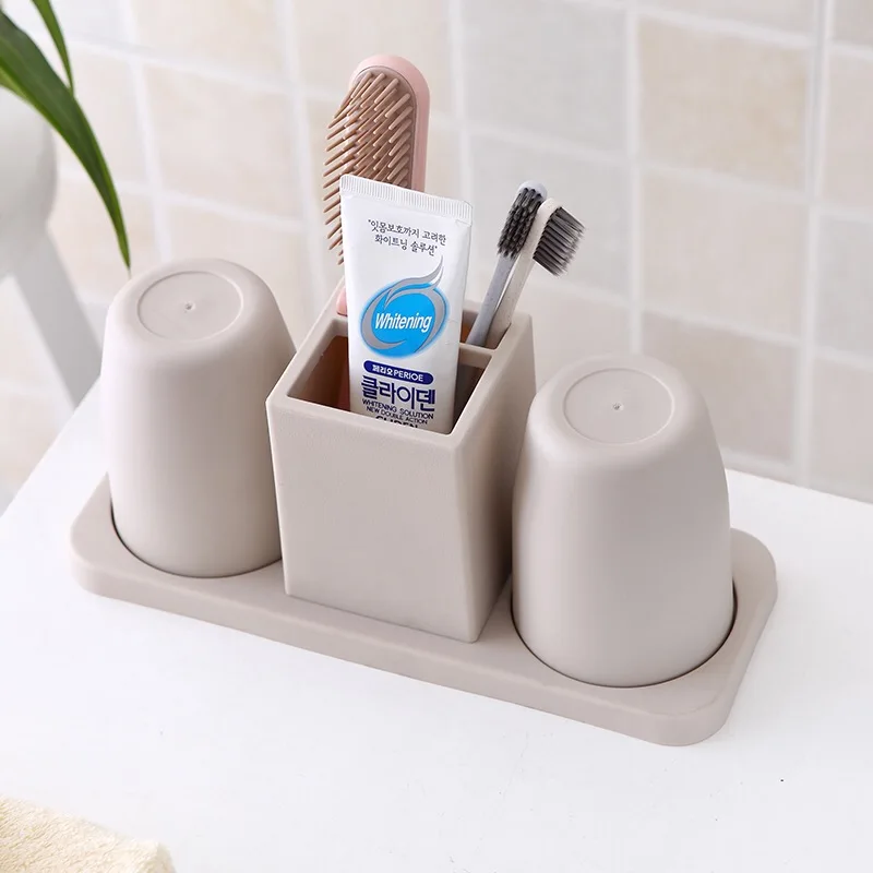 Простой пластиковый стаканчик для ванной многоцветная Изысканная чашка чистки