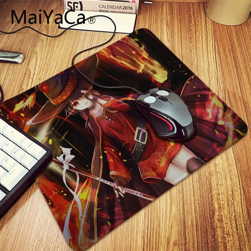 Резиновый прочный коврик для мыши MaiYaCa megumin с аниме уникальный Настольный