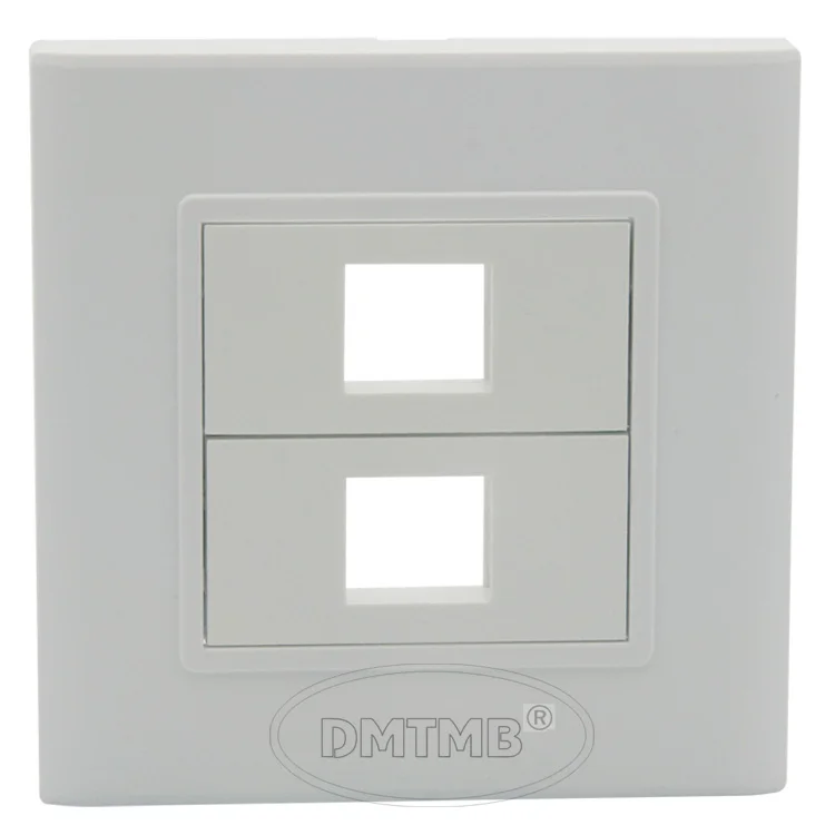 86 настенная пластина лицевая с 2 разъемами keystone|face plate|wall platewall face plate |