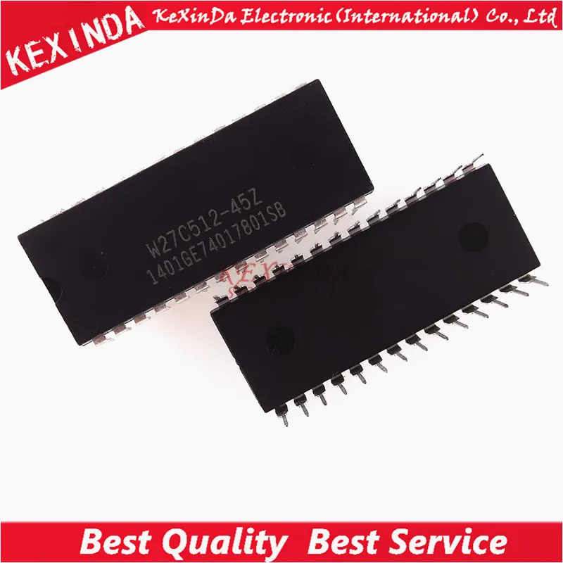 W27C512-45Z W27C512 DIP-28 IC 20 шт./лот Бесплатная доставка | Электронные компоненты и