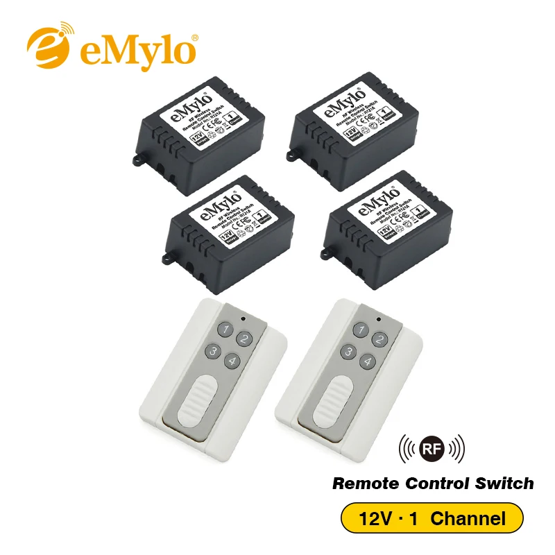 EMylo RF 12V смарт Беспроводной дистанционного Управление светильник переключатель