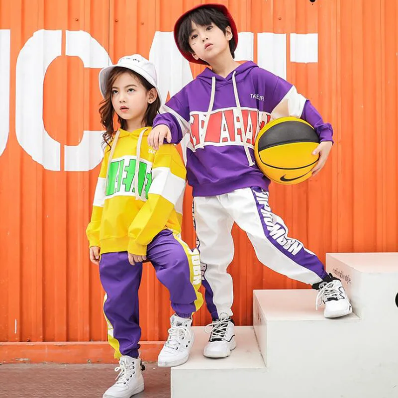

Kid Hip Hop Clothing Hoodie Jazz Dance Costume Suits Girl Casual T shirt Top Leggings Skirt Pants Ballroom Dancing Street wear