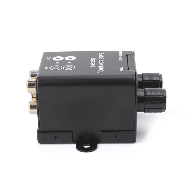 

Car Audio Regulator Amplifier Bass Subwoofer Stereo Equalizer Controller 4 RCA Automobiles Line Level control knob