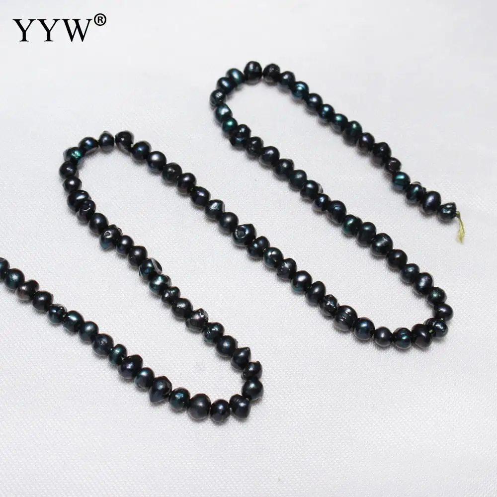 Культивированный барокко пресноводный жемчуг бусины самородки черный 2 8 3 мм