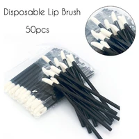 50 pcs disposable lip brush gloss wands applicator disposable lip brushes lint free tips perfect best makeup tools