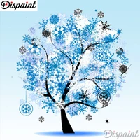 dispaint full squareround drill 5d diy diamond painting tree scenery embroidery cross stitch 3d home decor gift a10222
