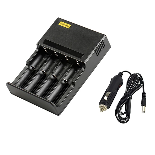 DC Lamplighter wire 4 шт. светодиодный литиевый аккумулятор зарядное устройство Li-Ion 18650 18350 16340 14500 aa aaa NiCD NMH зарядное устройство smart usb 18650 Зарядное устройство aa aaa - Цвет: DC Lamplighter wire