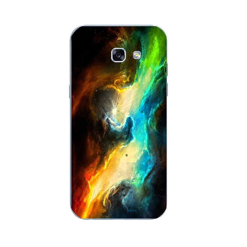 9174 17 Для samsung Galaxy A7 TPU чехол для телефона для A320 A520 A720 оболочка прозрачная для A3 A5() Задняя крышка блестящая Звезда узор - Цвет: 9174 17