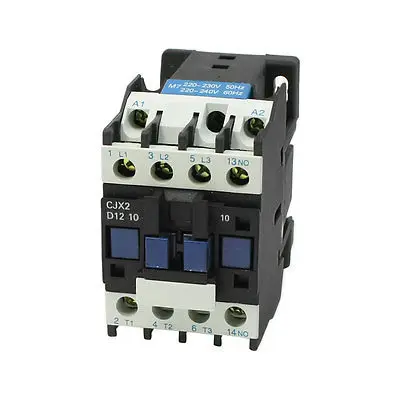 Трехфазный контроллер двигателя 1NO 220-230V 50Hz контактор переменного тока 660V 25A CJX2-12 |