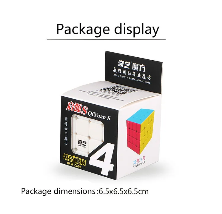 Qiyi mofangge 4x4x4 Magic Neo Cube Shinning Stickerless 4 By 4 Cube Cubo Magico подарок пазл игрушки для детей головоломка куб