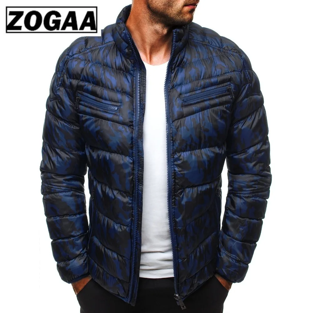 Мужская куртка парка ZOGAA повседневная однотонная больших размеров 3XL зима