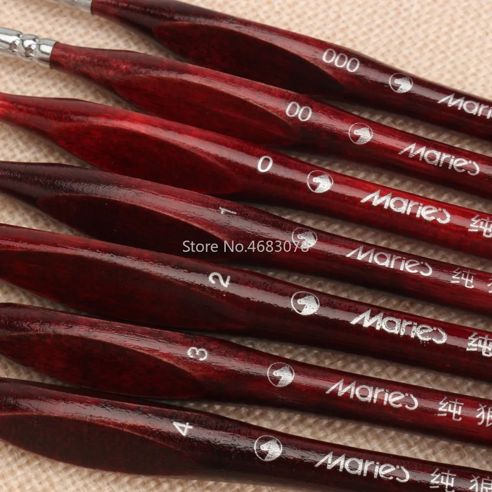 7 шт. набор профессиональных кистей для раскрашивания волос из соболя