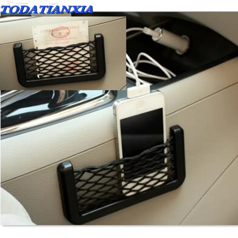 

14*7cm Universal Car Seat Back Storage Net Bag FOR duster renault toyota rav4 ford honda civic nissan teana j32 ix25 camry 50