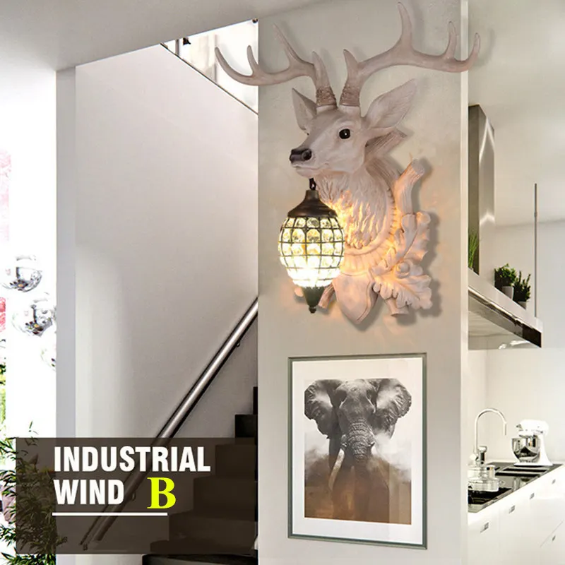 Современный винтажный настенный светильник KINLAMS в стиле кантри индивидуальный